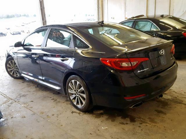 5NPE34AF0GH272147 - 2016 HYUNDAI SONATA SPO BLACK photo 3