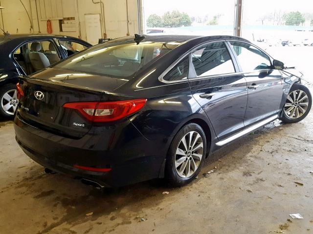 5NPE34AF0GH272147 - 2016 HYUNDAI SONATA SPO BLACK photo 4