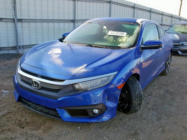 2HGFC3B94GH350821 - 2016 HONDA CIVIC TOUR BLUE photo 2