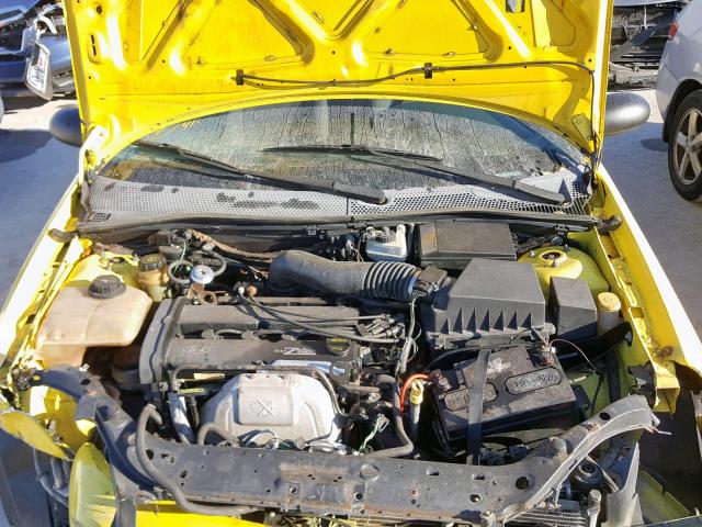 3FAFP31303R145940 - 2003 FORD FOCUS ZX3 YELLOW photo 7