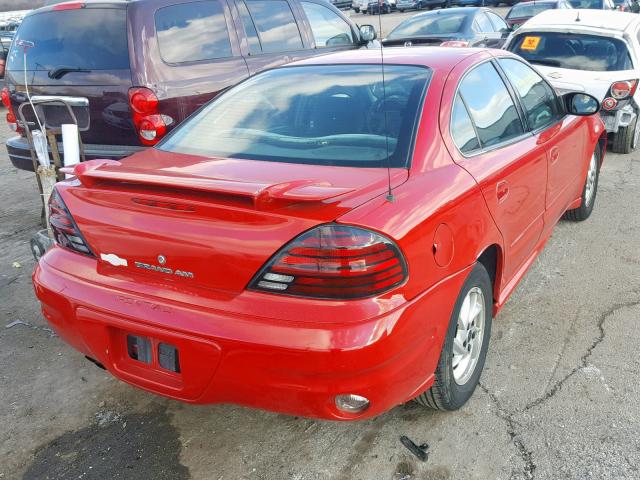 1G2NE52F64C209757 - 2004 PONTIAC GRAND AM S RED photo 4