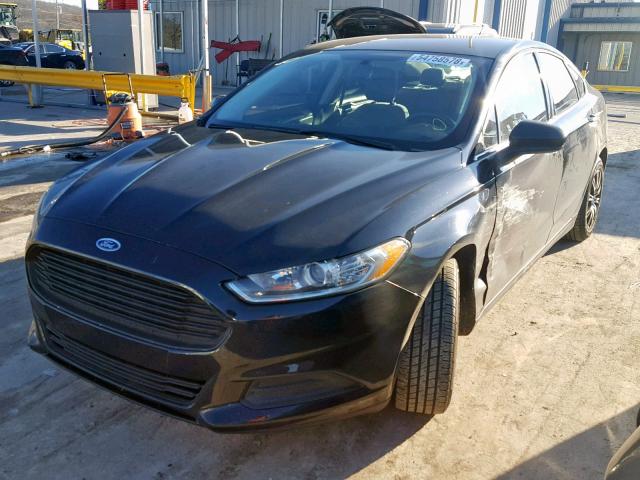 3FA6P0G72ER251897 - 2014 FORD FUSION S BLACK photo 2