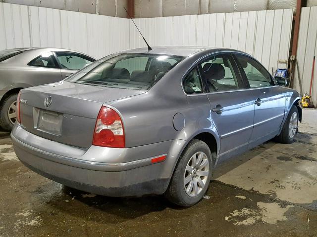 WVWPD63B93P049020 - 2003 VOLKSWAGEN PASSAT GLS GRAY photo 4