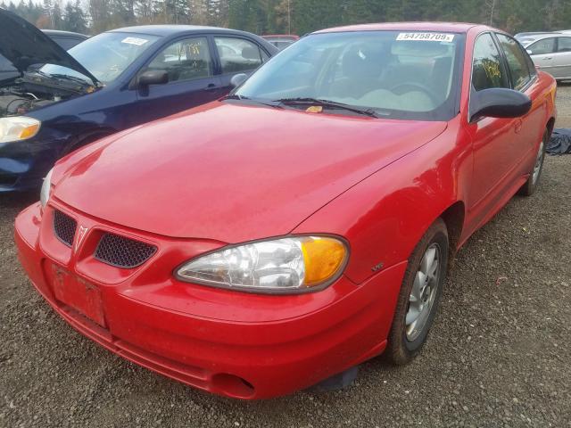 1G2NF52EX4M698517 - 2004 PONTIAC GRAND AM S RED photo 2