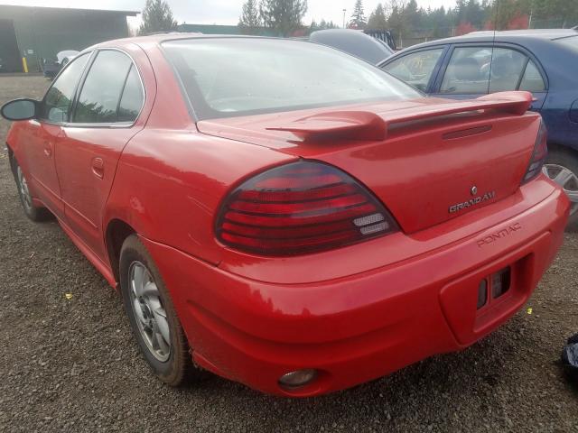 1G2NF52EX4M698517 - 2004 PONTIAC GRAND AM S RED photo 3