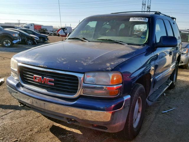 1GKEK13T91J207711 - 2001 GMC YUKON BLUE photo 2