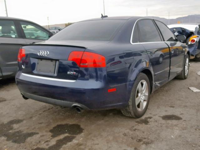 WAUAF78E96A141967 - 2006 AUDI A4 2 BLUE photo 4