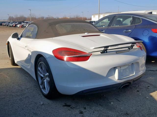 WP0CA2A88ES120800 - 2014 PORSCHE BOXSTER WHITE photo 3