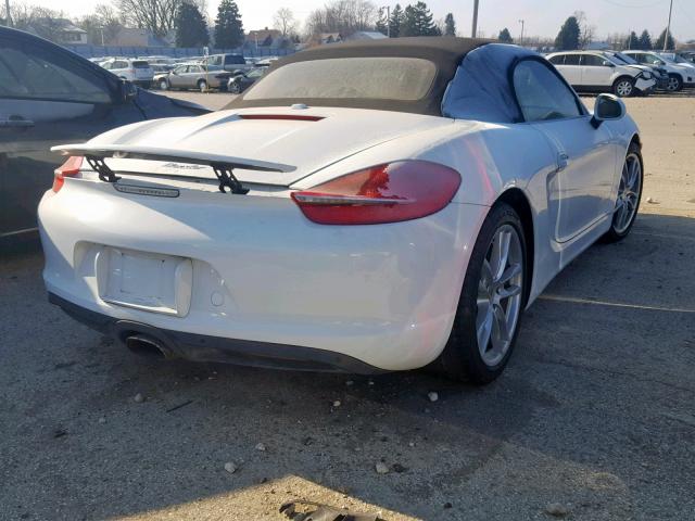 WP0CA2A88ES120800 - 2014 PORSCHE BOXSTER WHITE photo 4