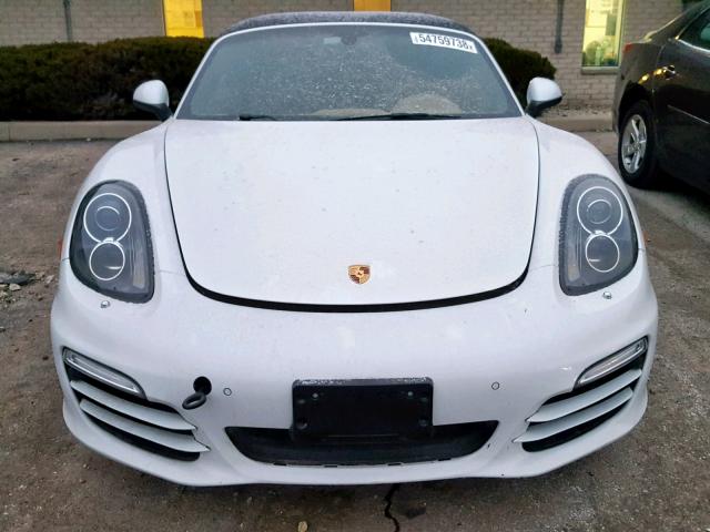 WP0CA2A88ES120800 - 2014 PORSCHE BOXSTER WHITE photo 9