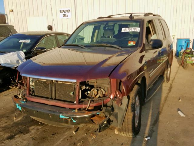 1GKDT13S262334270 - 2006 GMC ENVOY BURGUNDY photo 2