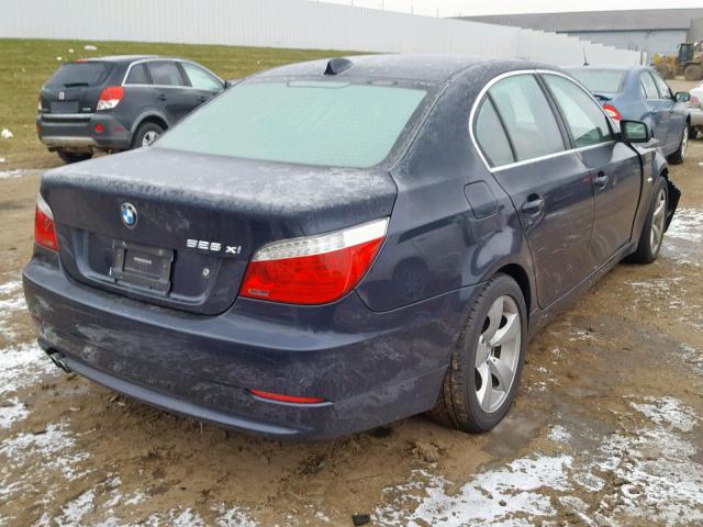 WBANV135X8CZ56971 - 2008 BMW 528 XI BLUE photo 4