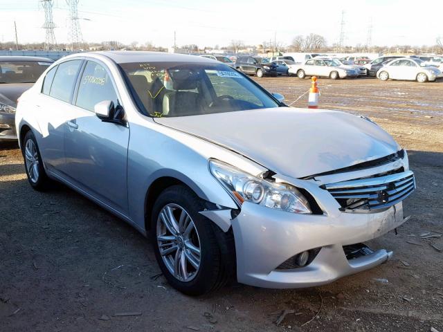 JN1DV6ARXCM861575 - 2012 INFINITI G25 SILVER photo 1