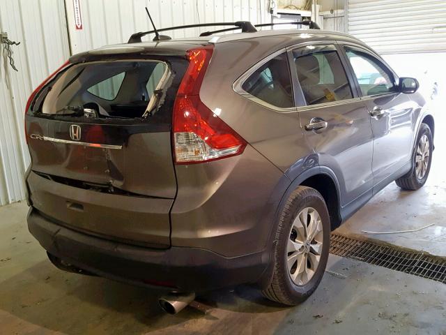 5J6RM3H79CL004401 - 2012 HONDA CR-V EXL BROWN photo 4