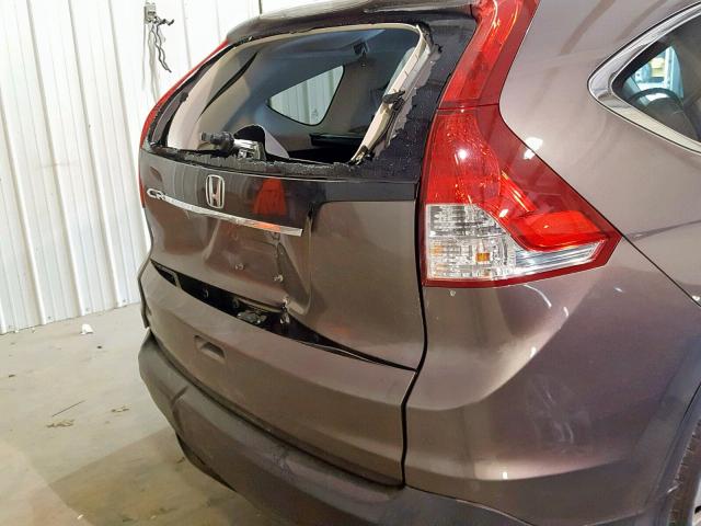 5J6RM3H79CL004401 - 2012 HONDA CR-V EXL BROWN photo 9