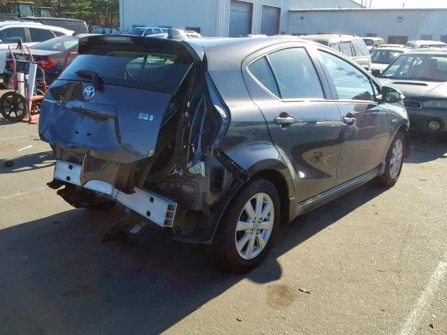 JTDKDTB30H1591457 - 2017 TOYOTA PRIUS C GRAY photo 4