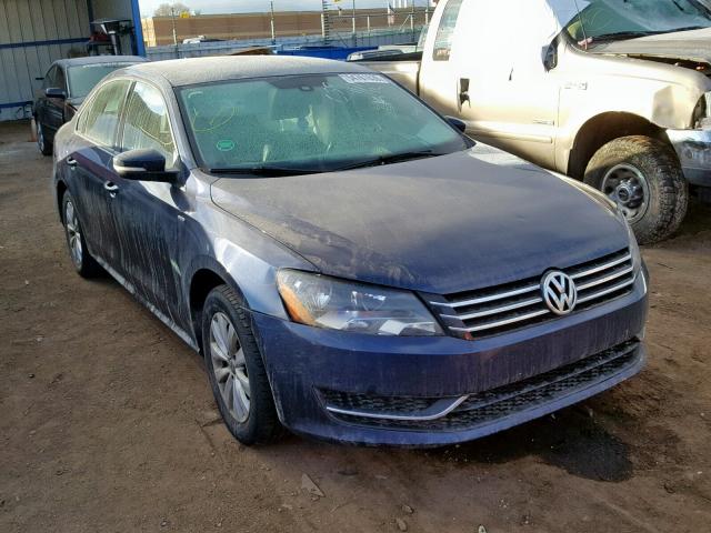 1VWAT7A31EC097810 - 2014 VOLKSWAGEN PASSAT S BLUE photo 1