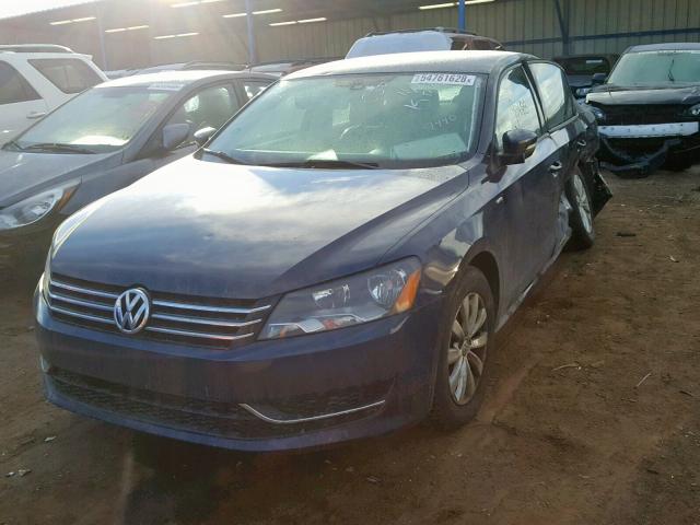 1VWAT7A31EC097810 - 2014 VOLKSWAGEN PASSAT S BLUE photo 2