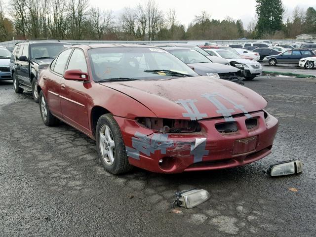 1G2WK52J81F114130 - 2001 PONTIAC GRAND PRIX მუქწითელი ფოტო 1