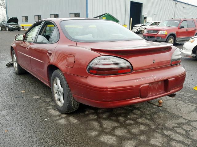 1G2WK52J81F114130 - 2001 PONTIAC GRAND PRIX მუქწითელი ფოტო 3