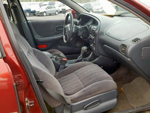 1G2WK52J81F114130 - 2001 PONTIAC GRAND PRIX მუქწითელი ფოტო 5