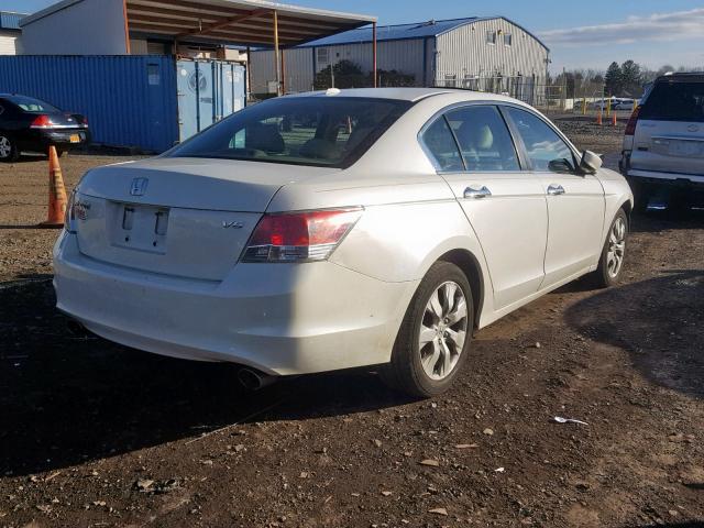 1HGCP3F89AA032014 - 2010 HONDA ACCORD EXL WHITE photo 4