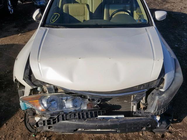 1HGCP3F89AA032014 - 2010 HONDA ACCORD EXL WHITE photo 7