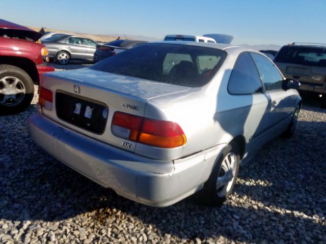 1HGEJ6124VL021754 - 1997 HONDA CIVIC DX SILVER photo 4