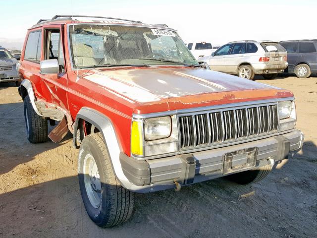 1J4FJ57S0ML513534 - 1991 JEEP CHEROKEE L RED photo 1