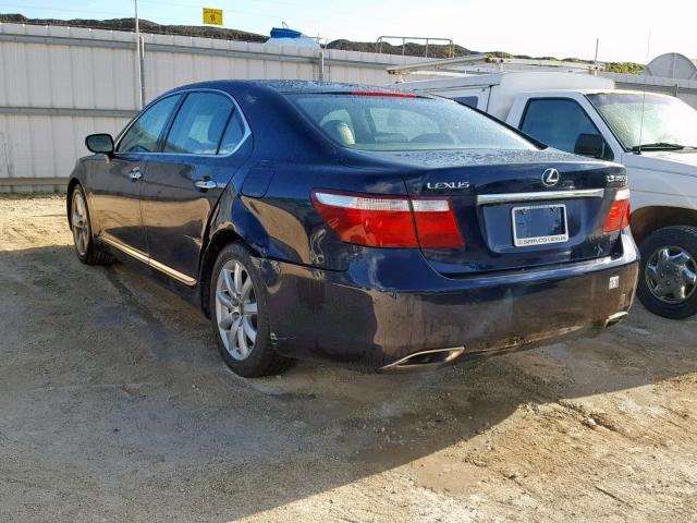 JTHGL46F475015783 - 2007 LEXUS LS 460L BLUE photo 3