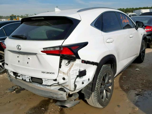 JTJYARBZXG2034992 - 2016 LEXUS NX 200T WHITE photo 4