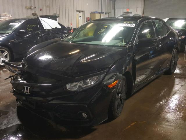 SHHFK7H74JU224467 - 2018 HONDA CIVIC EXL BLACK photo 2