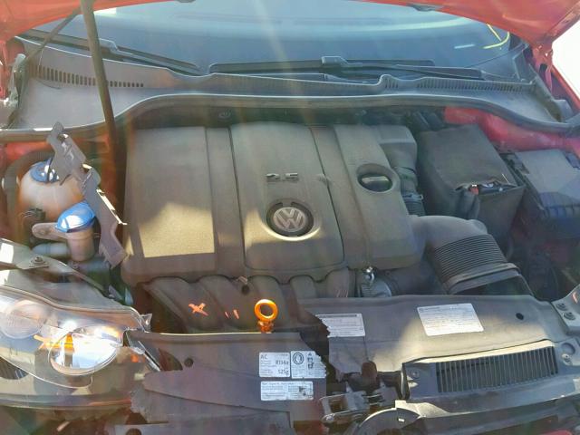 WVWBB7AJ5CW046444 - 2012 VOLKSWAGEN GOLF RED photo 7
