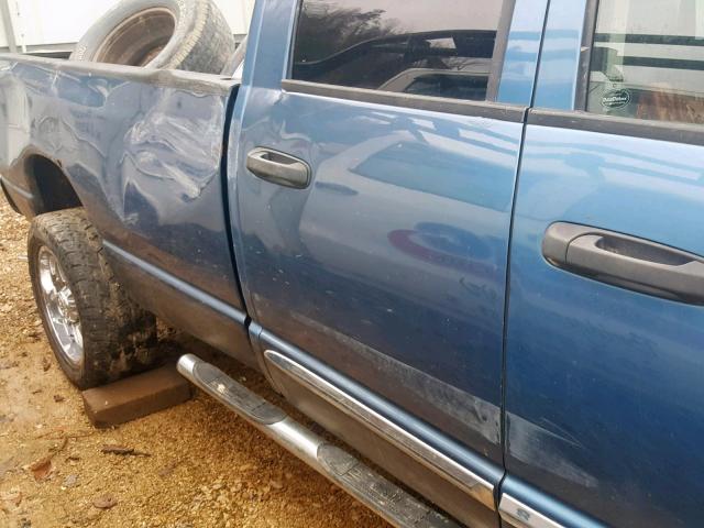 1D7KS28C16J154139 - 2006 DODGE RAM 2500 S BLUE photo 9