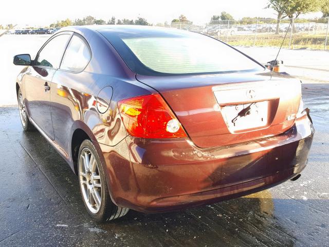 JTKDE177X50062226 - 2005 TOYOTA SCION TC 勃艮第红 照片 3