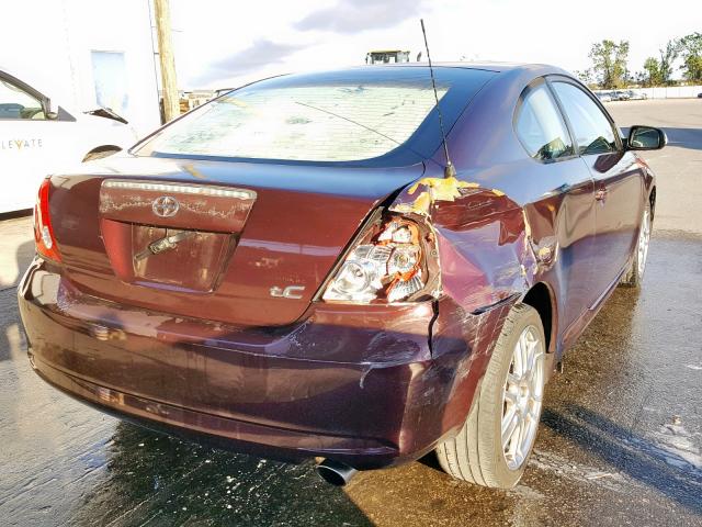 JTKDE177X50062226 - 2005 TOYOTA SCION TC 勃艮第红 照片 4