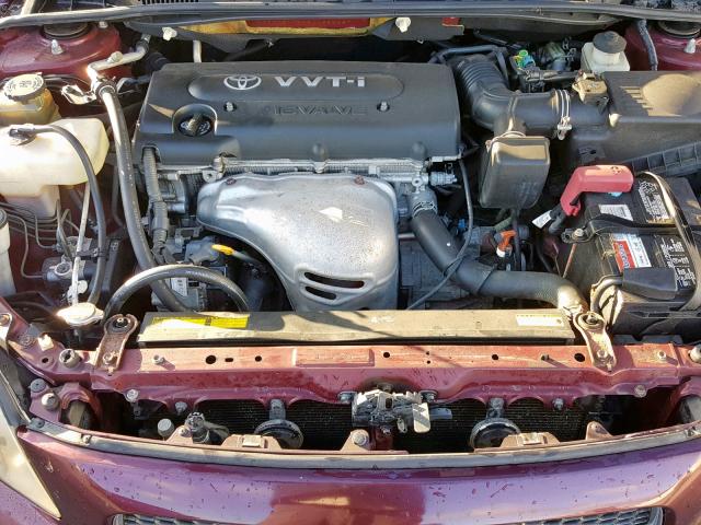 JTKDE177X50062226 - 2005 TOYOTA SCION TC 勃艮第红 照片 7