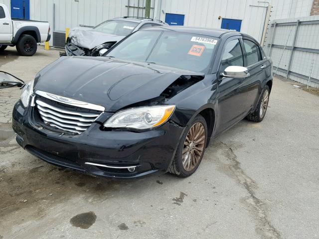 1C3BC2FG5BN607425 - 2011 CHRYSLER 200 LIMITE BLACK photo 2