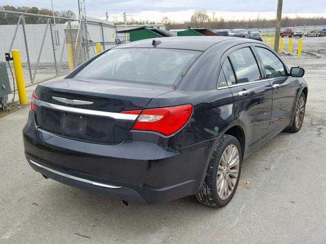 1C3BC2FG5BN607425 - 2011 CHRYSLER 200 LIMITE BLACK photo 4