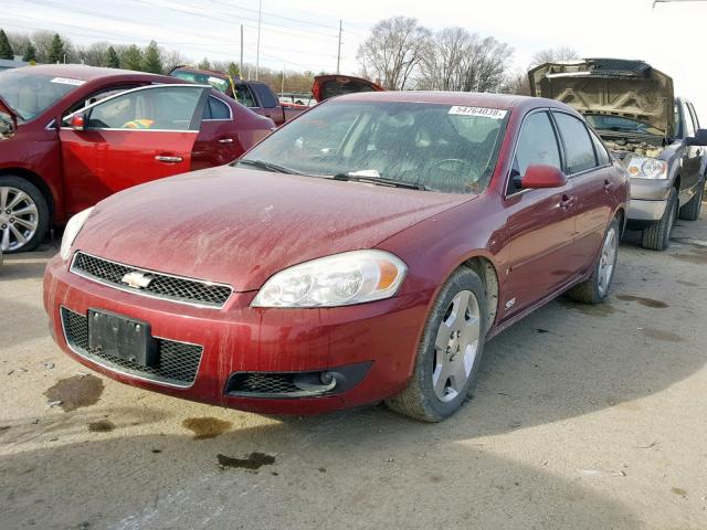 2G1WD58C569206321 - 2006 CHEVROLET IMPALA SUP წითელი ფოტო 2