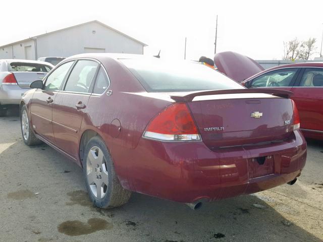 2G1WD58C569206321 - 2006 CHEVROLET IMPALA SUP წითელი ფოტო 3