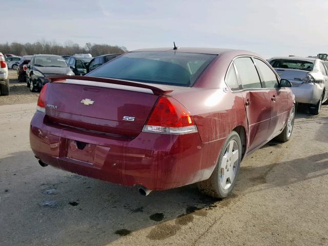 2G1WD58C569206321 - 2006 CHEVROLET IMPALA SUP წითელი ფოტო 4