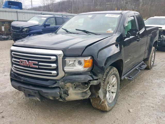 1GTH6BE33F1137209 - 2015 GMC CANYON SLE BLACK photo 2