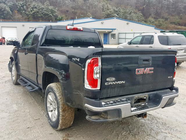 1GTH6BE33F1137209 - 2015 GMC CANYON SLE BLACK photo 3