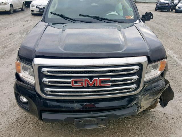 1GTH6BE33F1137209 - 2015 GMC CANYON SLE BLACK photo 7