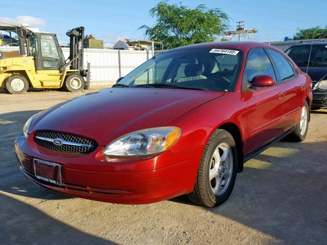 1FAFP55U03G187403 - 2003 FORD TAURUS SES RED photo 2