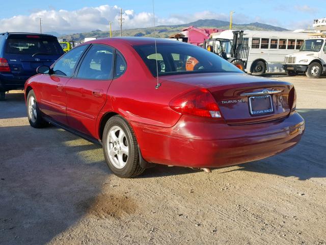 1FAFP55U03G187403 - 2003 FORD TAURUS SES RED photo 3