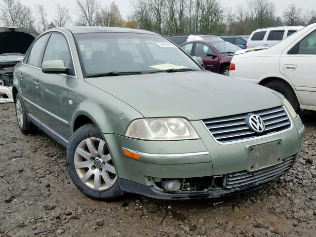 WVWPD63BX3P342845 - 2003 VOLKSWAGEN PASSAT GLS GREEN photo 1