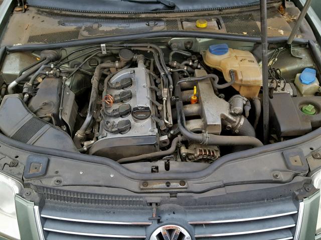 WVWPD63BX3P342845 - 2003 VOLKSWAGEN PASSAT GLS GREEN photo 7