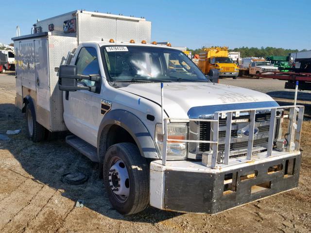 1FDAF56R68EE53698 - 2008 FORD F550 SUPER WHITE photo 1